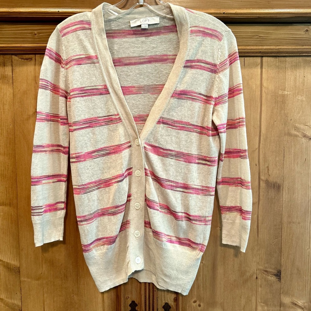 Loft 3/4 lightweight cardigan